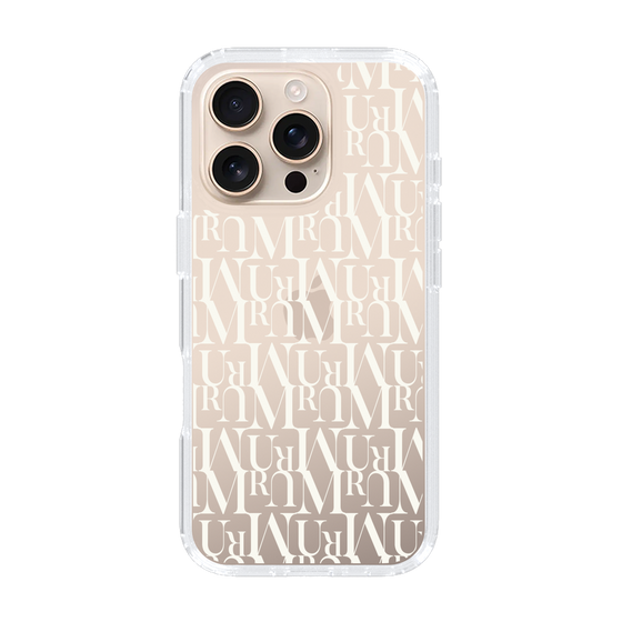 Slim Protection Case［ MURUA - Monogram - White ］
