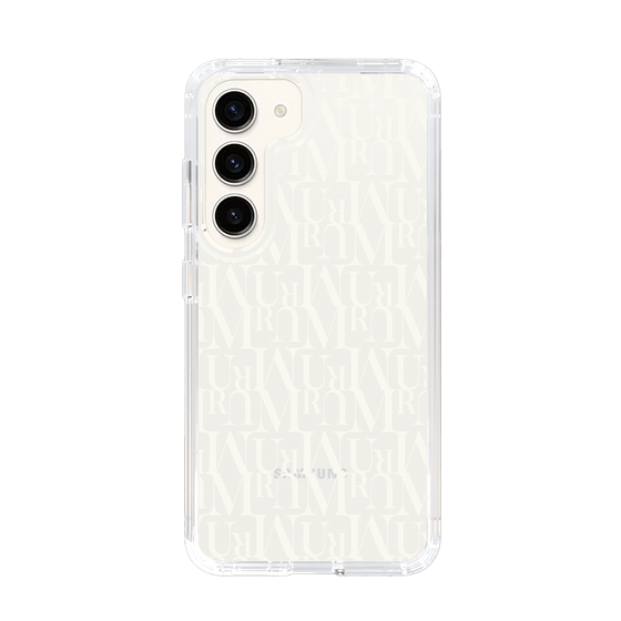 Slim Protection Case［ MURUA - Monogram - White ］