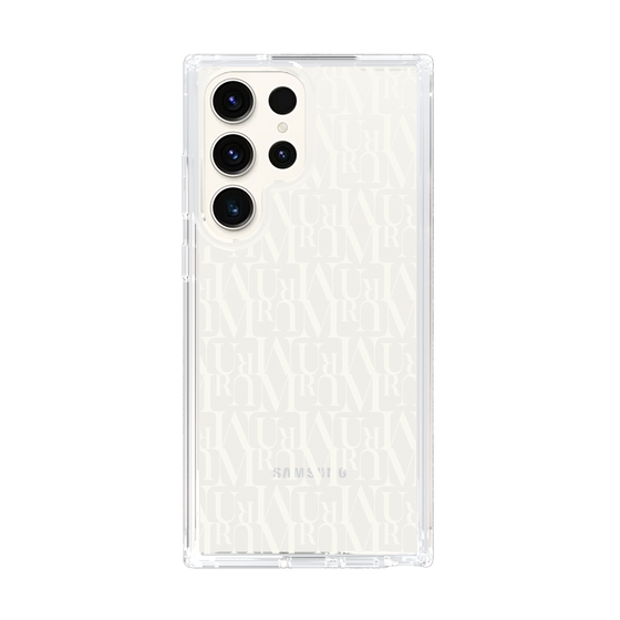 Slim Protection Case［ MURUA - Monogram - White ］