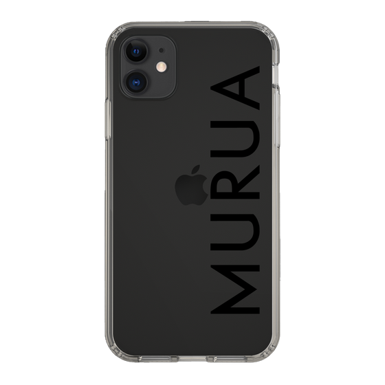 Slim Protection Case［ MURUA - Logo - Black ］