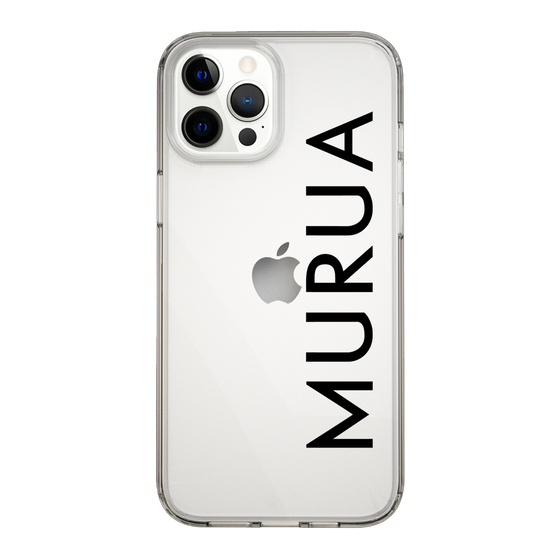 Slim Protection Case［ MURUA - Logo - Black ］