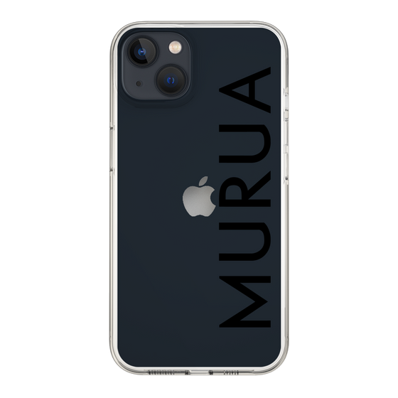 Slim Protection Case［ MURUA - Logo - Black ］