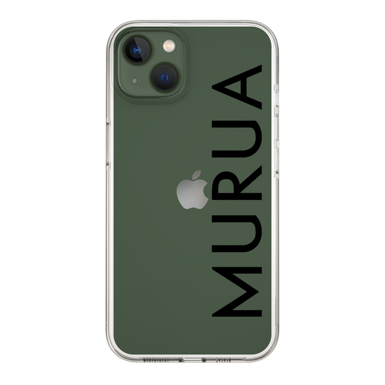 Slim Protection Case［ MURUA - Logo - Black ］