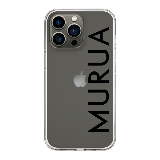 Slim Protection Case［ MURUA - Logo - Black ］