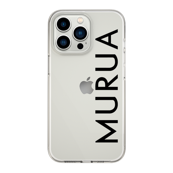 Slim Protection Case［ MURUA - Logo - Black ］
