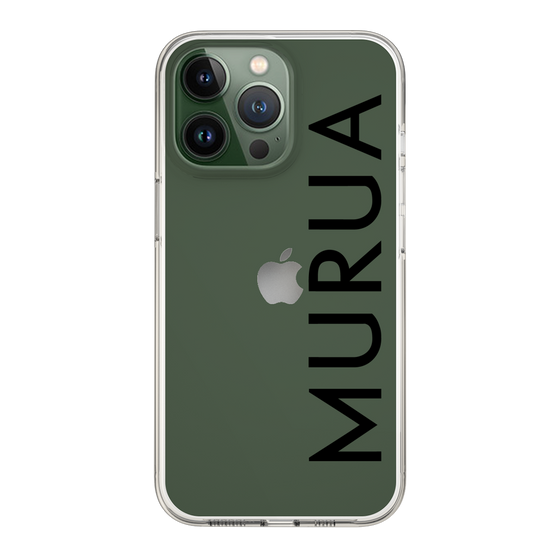 Slim Protection Case［ MURUA - Logo - Black ］