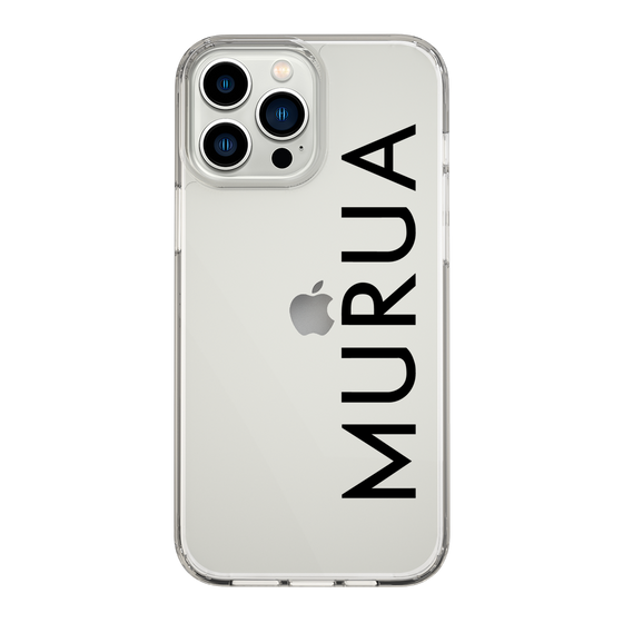 Slim Protection Case［ MURUA - Logo - Black ］