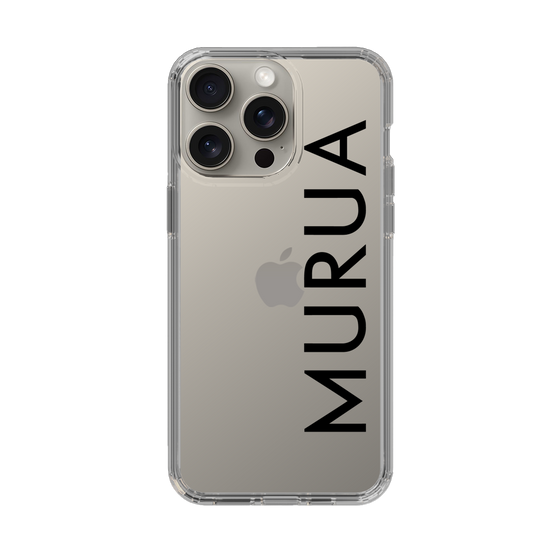 Slim Protection Case［ MURUA - Logo - Black ］