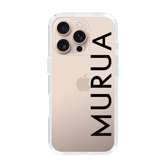 Slim Protection Case［ MURUA - Logo - Black ］