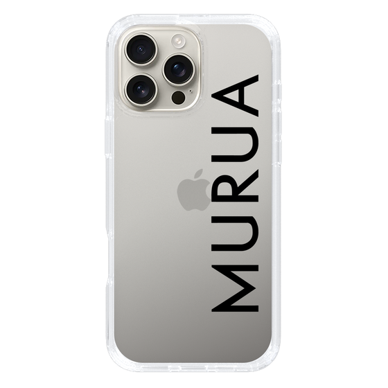 Slim Protection Case［ MURUA - Logo - Black ］