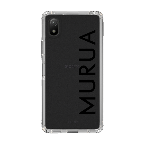 Slim Protection Case［ MURUA - Logo - Black ］