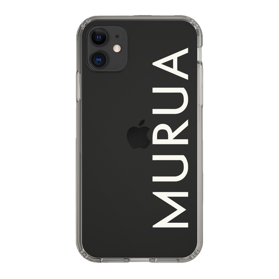Slim Protection Case［ MURUA - Logo - White ］