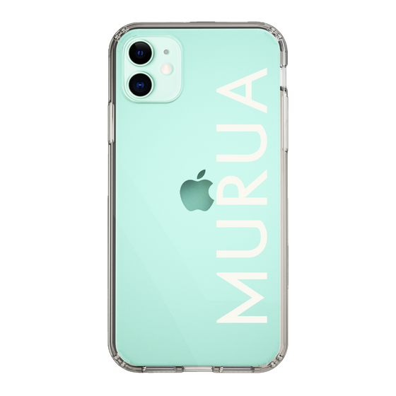 Slim Protection Case［ MURUA - Logo - White ］