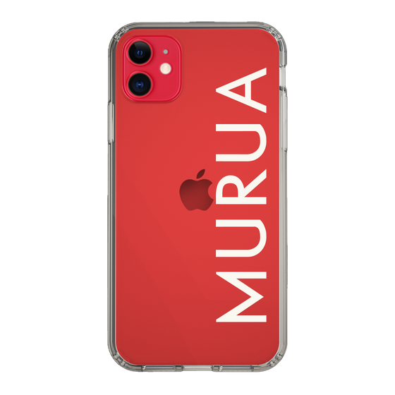 Slim Protection Case［ MURUA - Logo - White ］