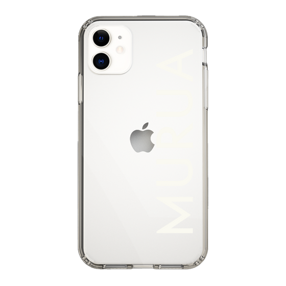 Slim Protection Case［ MURUA - Logo - White ］