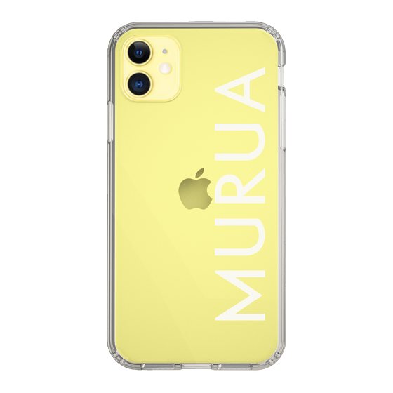 Slim Protection Case［ MURUA - Logo - White ］