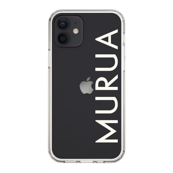 Slim Protection Case［ MURUA - Logo - White ］
