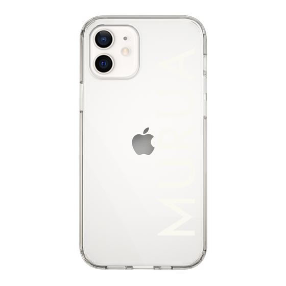 Slim Protection Case［ MURUA - Logo - White ］
