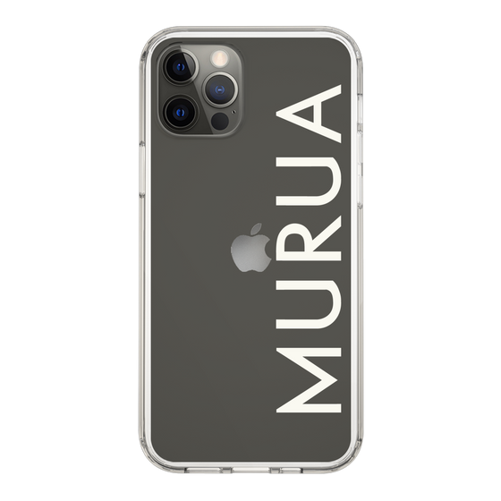 Slim Protection Case［ MURUA - Logo - White ］