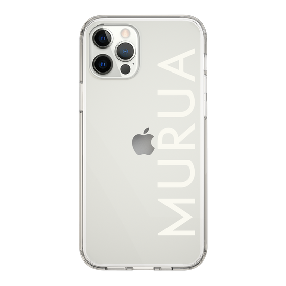 Slim Protection Case［ MURUA - Logo - White ］