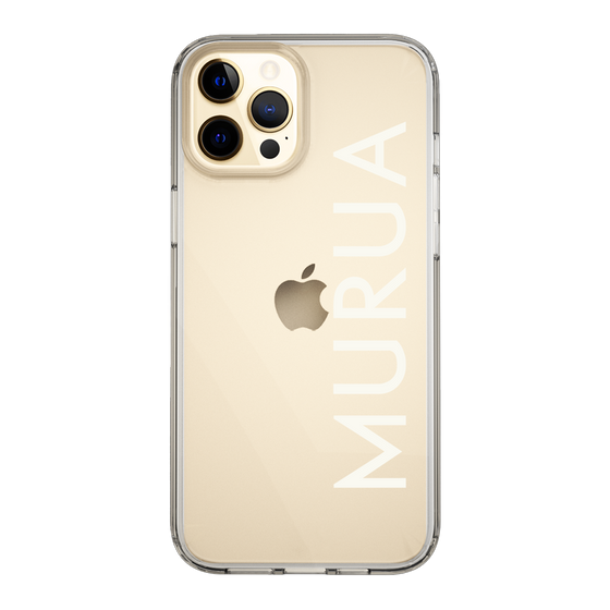 Slim Protection Case［ MURUA - Logo - White ］