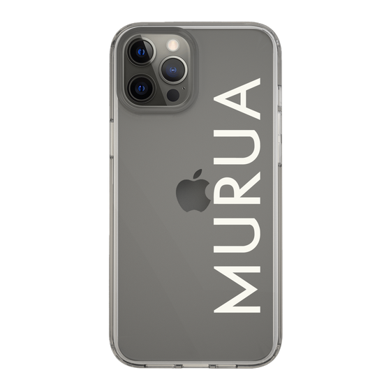 Slim Protection Case［ MURUA - Logo - White ］