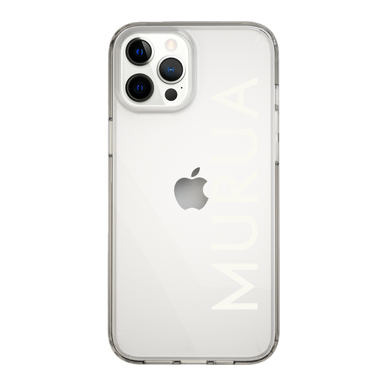 Slim Protection Case［ MURUA - Logo - White ］