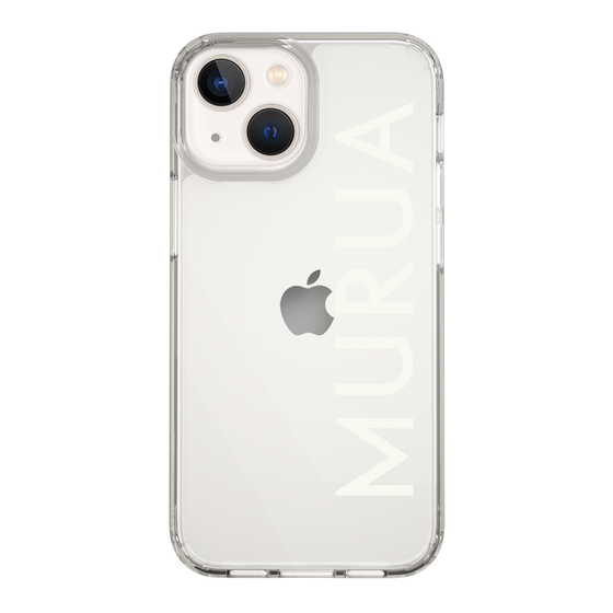 Slim Protection Case［ MURUA - Logo - White ］