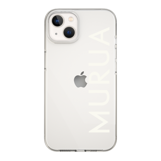 Slim Protection Case［ MURUA - Logo - White ］