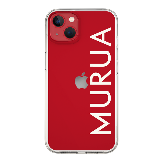 Slim Protection Case［ MURUA - Logo - White ］