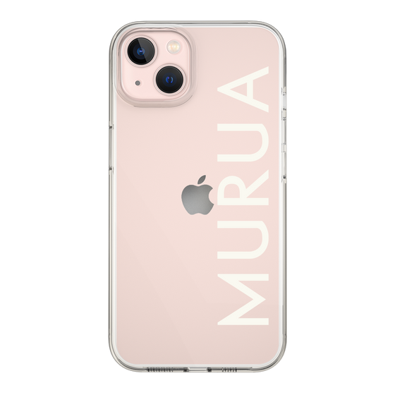 Slim Protection Case［ MURUA - Logo - White ］