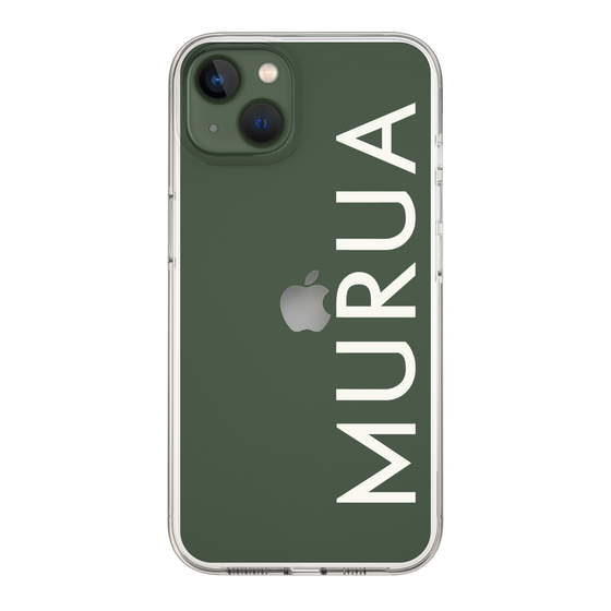 Slim Protection Case［ MURUA - Logo - White ］