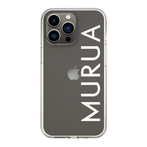 Slim Protection Case［ MURUA - Logo - White ］