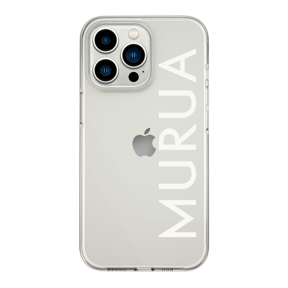Slim Protection Case［ MURUA - Logo - White ］