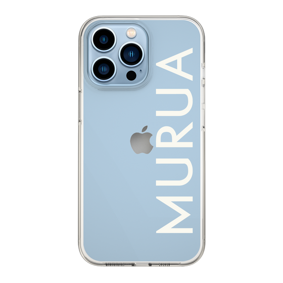 Slim Protection Case［ MURUA - Logo - White ］