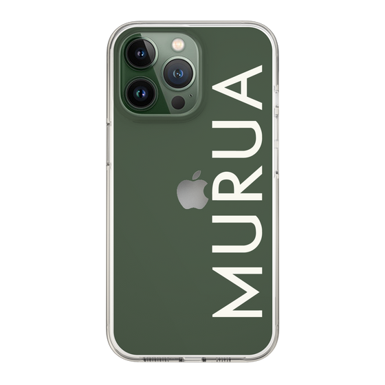 Slim Protection Case［ MURUA - Logo - White ］