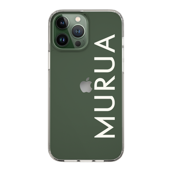 Slim Protection Case［ MURUA - Logo - White ］