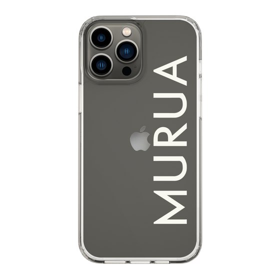 Slim Protection Case［ MURUA - Logo - White ］