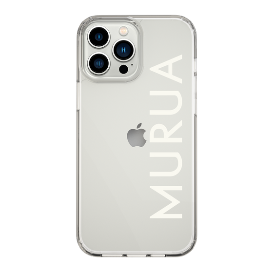 Slim Protection Case［ MURUA - Logo - White ］