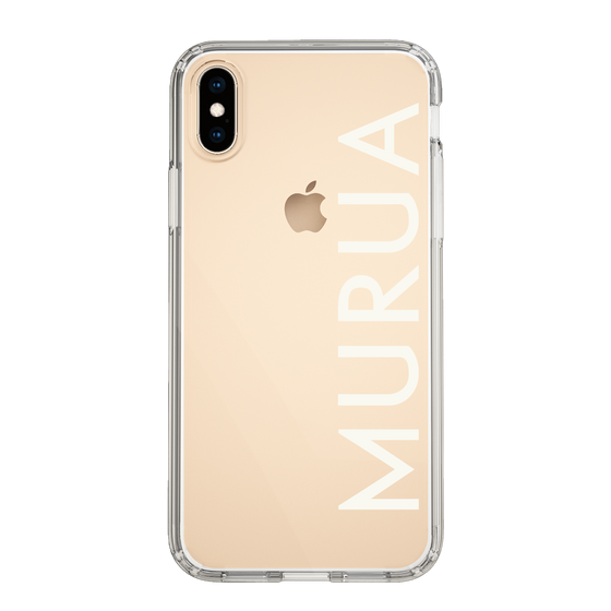 Slim Protection Case［ MURUA - Logo - White ］
