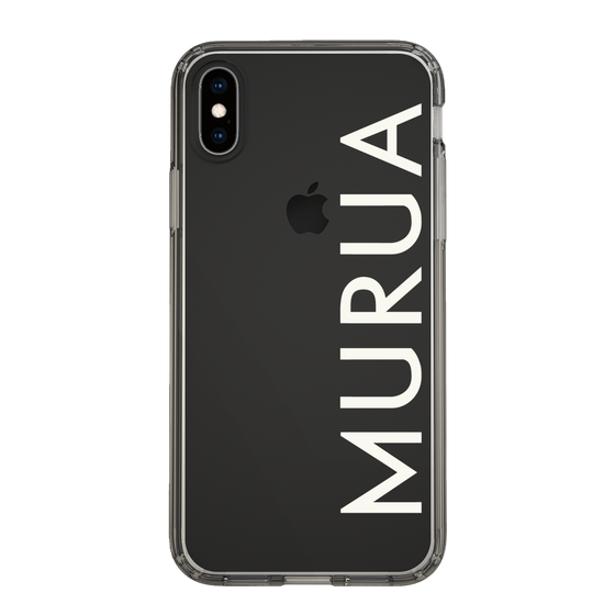 Slim Protection Case［ MURUA - Logo - White ］