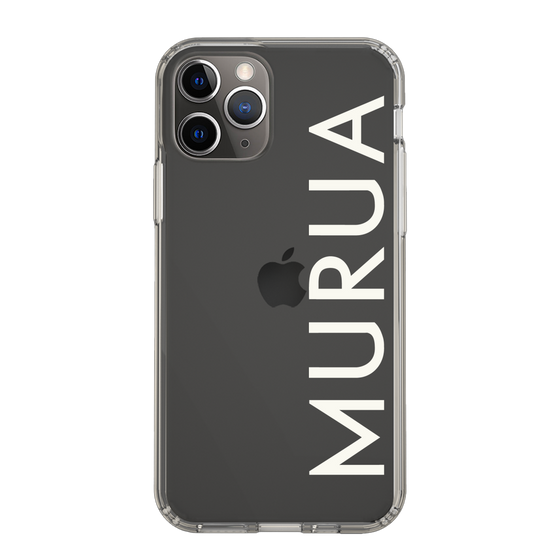Slim Protection Case［ MURUA - Logo - White ］