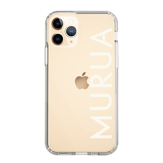 Slim Protection Case［ MURUA - Logo - White ］