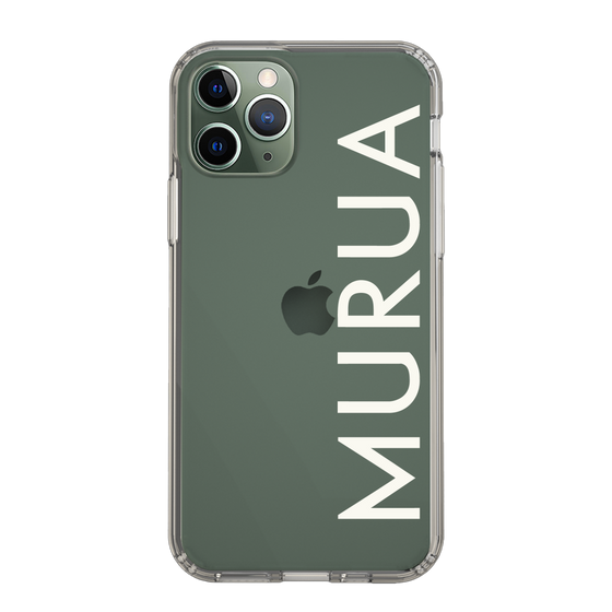 Slim Protection Case［ MURUA - Logo - White ］