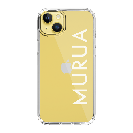 Slim Protection Case［ MURUA - Logo - White ］