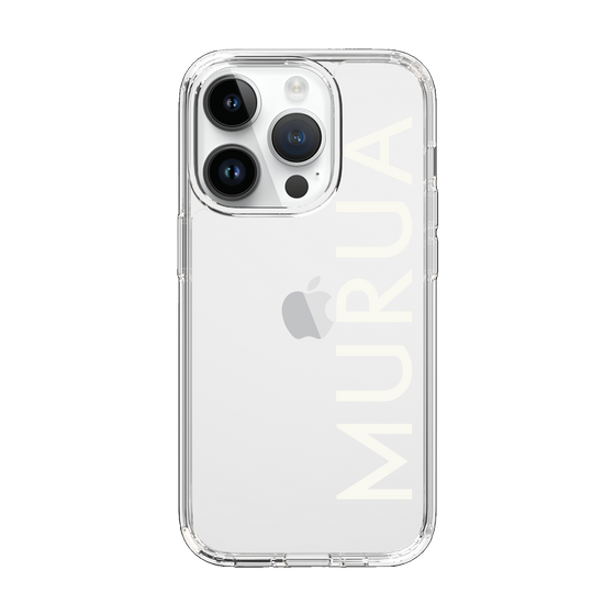 Slim Protection Case［ MURUA - Logo - White ］