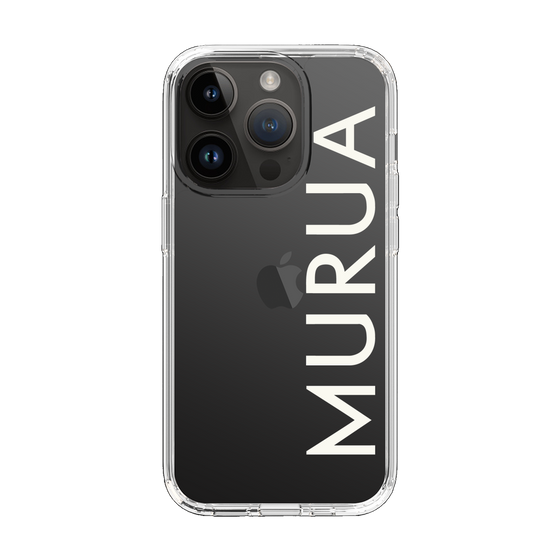 Slim Protection Case［ MURUA - Logo - White ］