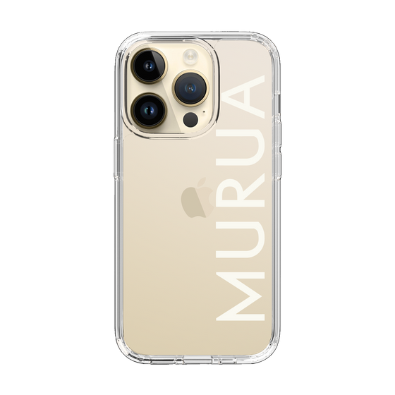 Slim Protection Case［ MURUA - Logo - White ］
