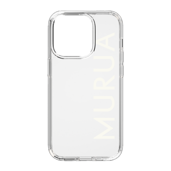Slim Protection Case［ MURUA - Logo - White ］