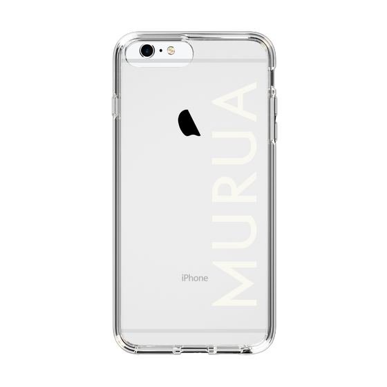 Slim Protection Case［ MURUA - Logo - White ］